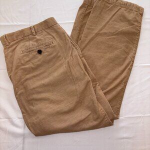 Peter Millar Men's Tan Brown Corduroy Pants Size 42 Traditional Business Casual